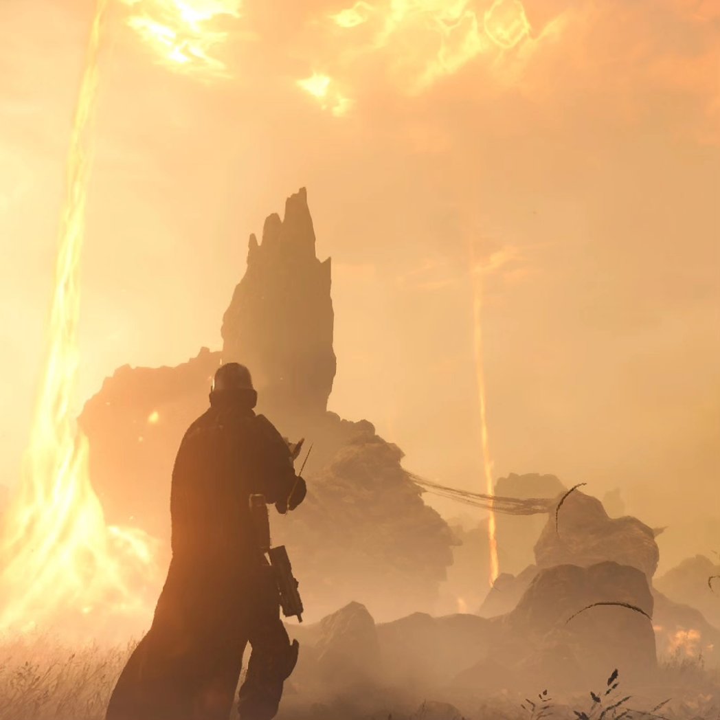 Semirofly's tweet image. &quot;The Land Of Fire&quot; (HELLMIRE) 🌪️🔥

Day version shots.

-----------------------------------------

#helldivers2 #helldivers2ps5 #helldivers #ps5 #shots #hellmire