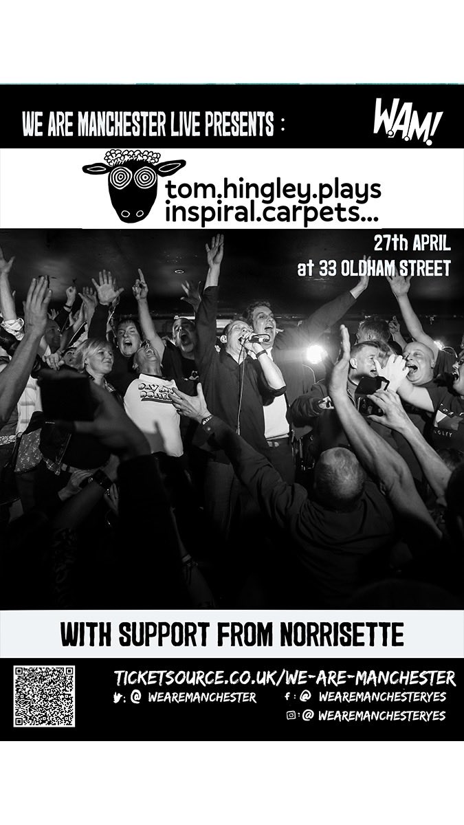 Join us on the 27th of April at @33oldhamstreet support from ⁦@norrisette⁩ #Manchestermusicscene #Wearanchester #livemusic #gigs #music #rock #MCR #indie @scruffofthrneck Tickets: linktr.ee/wearemanchester