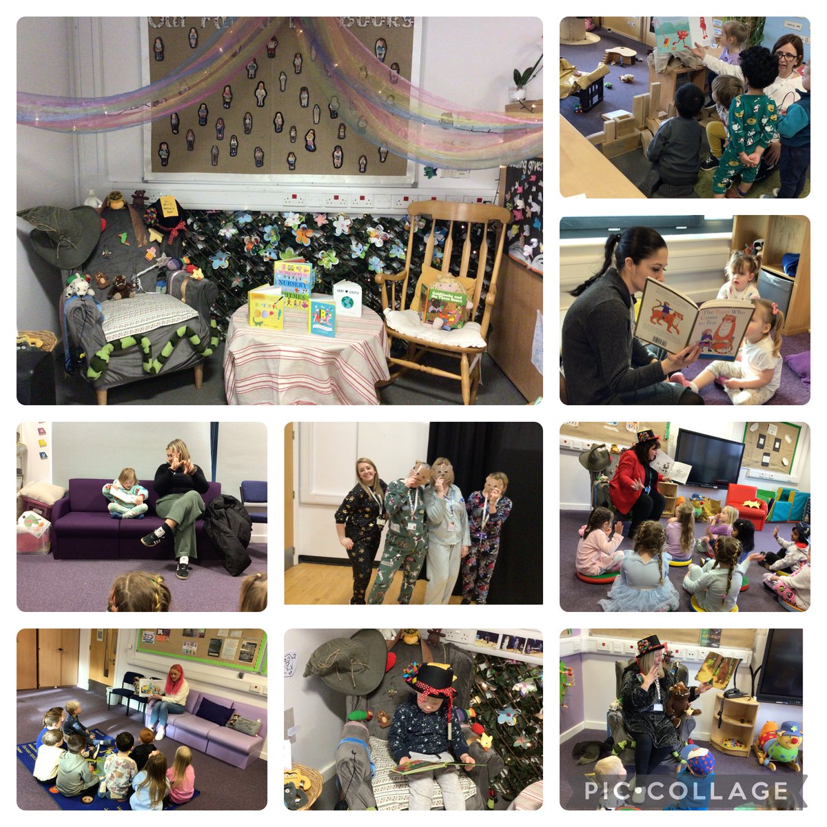 Throwback to last week's World Book Day activities...a new storytelling chair, parents and staff sharing their favourite books and a dramatic performance of Goldilocks! #nursery #WorldBookDay2024 #storytelling #earlylearning