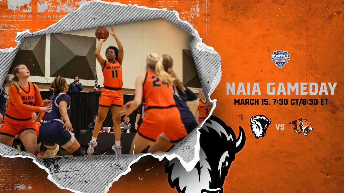 NAIA first round games today! Your Lady Buffs (#14) take on Georgetown College KY (#3) at 7:30 central, Loyola University Sports Complex, New Orleans, LA. @PlayNAIA @AACsports @MilliganBuffs