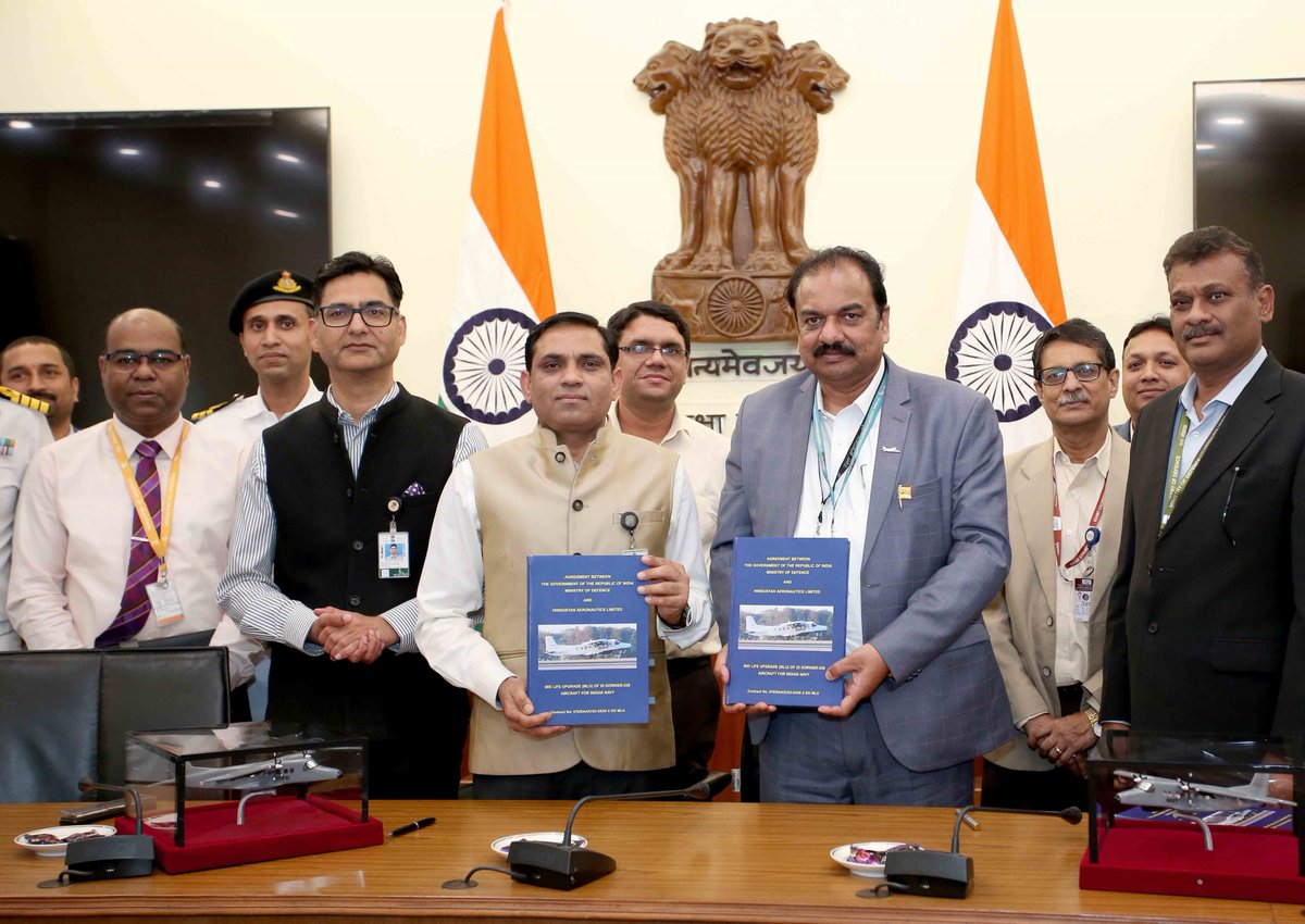 This upgrade will integrate state-of-the-art Avionics Systems and Primary Role sensors, enhancing the aircraft's capabilities for Maritime and Coastal Surveillance, Electronic Intelligence, and Maritime Domain Awareness. (2/2) @rajnathsingh @HQ_IDS_India @giridhararamane