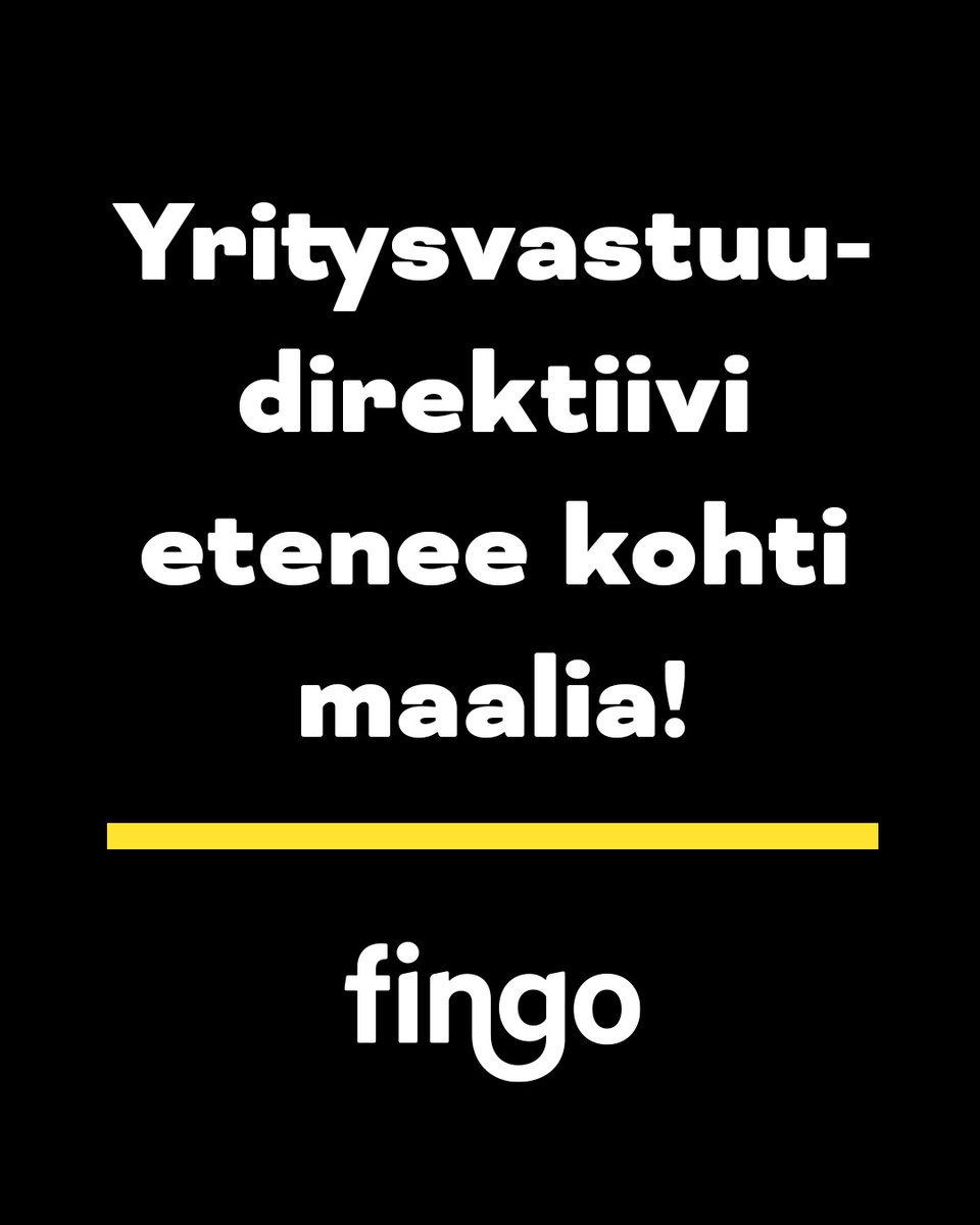 FingoFi's tweet photo. Historiallista! EU:n yritysvastuudirektiivi etenee. Jäsenmaat äänestivät tänään perjantaina direktiivin puolesta. 1/9

#yritysvastuu #CSDDD https://t.co/Tnjh5Gdrs5