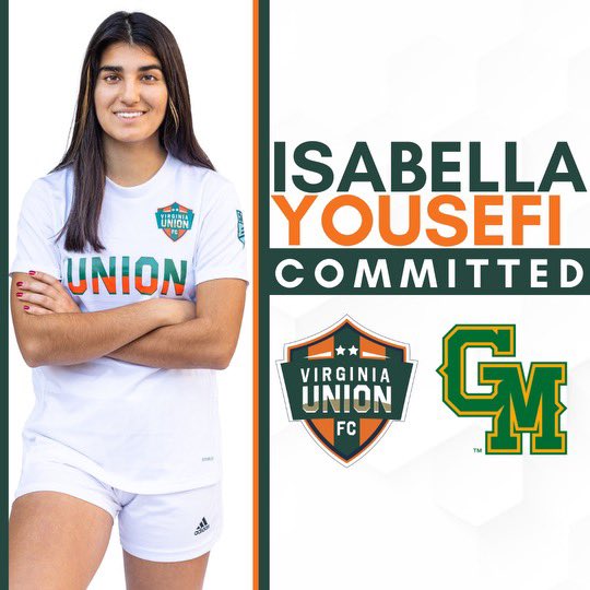 Union 06 ECNL (McLean) (@ecnl06) on Twitter photo 🤩Congratulations Izzy so proud of you committing to George Mason. Playing for a fantastic coach <a href="/Brunner2Aaron/">Aaron Brunner</a>
<a href="/MasonWSOC/">George Mason Women's Soccer</a> <a href="/isabellayousefi/">Isabella Yousefi</a> <a href="/UnionECNL/">Union ECNL Girls Recruiting</a> @VaUnionFC <a href="/mcleansoccer/">McLean Youth Soccer</a> 🤩Congratulations Izzy so proud of you committing to George Mason. Playing for a fantastic coach <a href="/Brunner2Aaron/">Aaron Brunner</a>
<a href="/MasonWSOC/">George Mason Women's Soccer</a> <a href="/isabellayousefi/">Isabella Yousefi</a> <a href="/UnionECNL/">Union ECNL Girls Recruiting</a> @VaUnionFC <a href="/mcleansoccer/">McLean Youth Soccer</a>