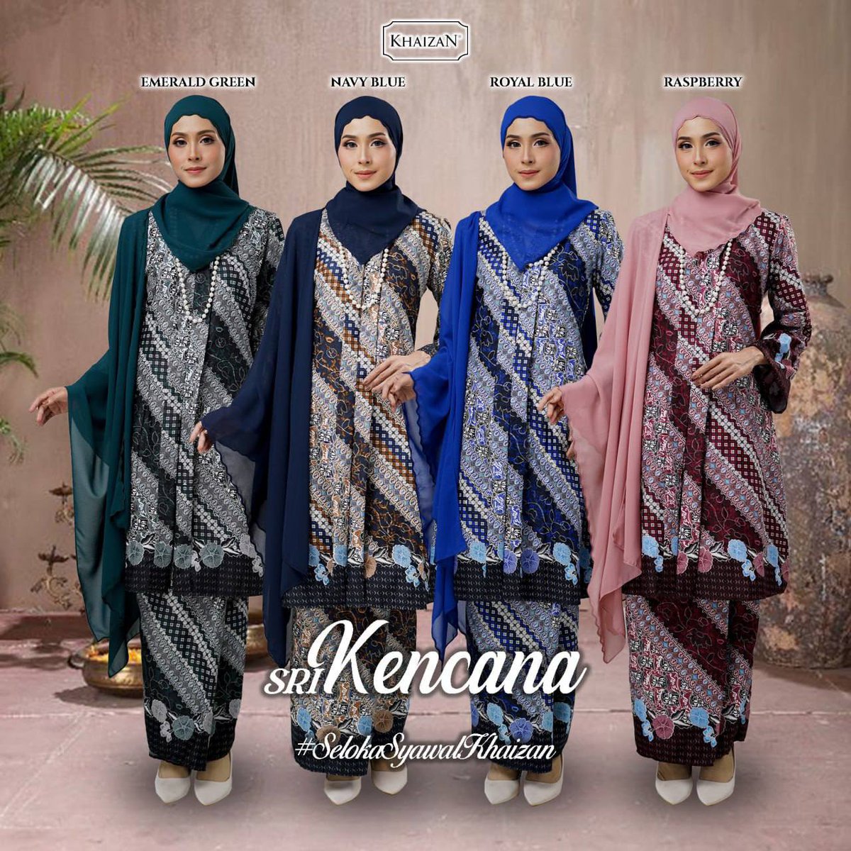 matchaaaaqq's tweet photo. ✨SELOKA SYAWAL KHAIZAN✨ 
SERI KENCANA KEBARUNG🍃

🌸MATERIAL : Premium Cotton Printed
🌸SIZE : DEWASA : 1,2,3
🌸 COLOURS : Emerald grenn,Navy blue,Royal blue,Raspberry
🌸DESIGN BAJU :Kebarung

✅ Zip di bahagian hadapan baju 
✅ Terdapat span di bahu
✅ Kain fully getah
🌱Rm80 https://t.co/fpM8XeprrX