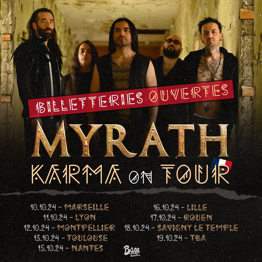 Myrath (@myrath) on Twitter photo Les amis, toutes les billetteries pour nos dates Franรงaises sont dรฉsormais ๐ผ๐๐๐ฒ๐ฟ๐๐ฒ๐!โจ
Rendez-vous dans le lien en commentaire ou dans vos points de vente habituels, et remplissez vite ces belles salles!๐ซถ
๐๐ฎ๐ฟ๐บ๐ฎ ๐ข๐ป ๐ง๐ผ๐๐ฟ ๐๐
myrath.com/tour/ Les amis, toutes les billetteries pour nos dates Franรงaises sont dรฉsormais ๐ผ๐๐๐ฒ๐ฟ๐๐ฒ๐!โจ
Rendez-vous dans le lien en commentaire ou dans vos points de vente habituels, et remplissez vite ces belles salles!๐ซถ
๐๐ฎ๐ฟ๐บ๐ฎ ๐ข๐ป ๐ง๐ผ๐๐ฟ ๐๐
myrath.com/tour/