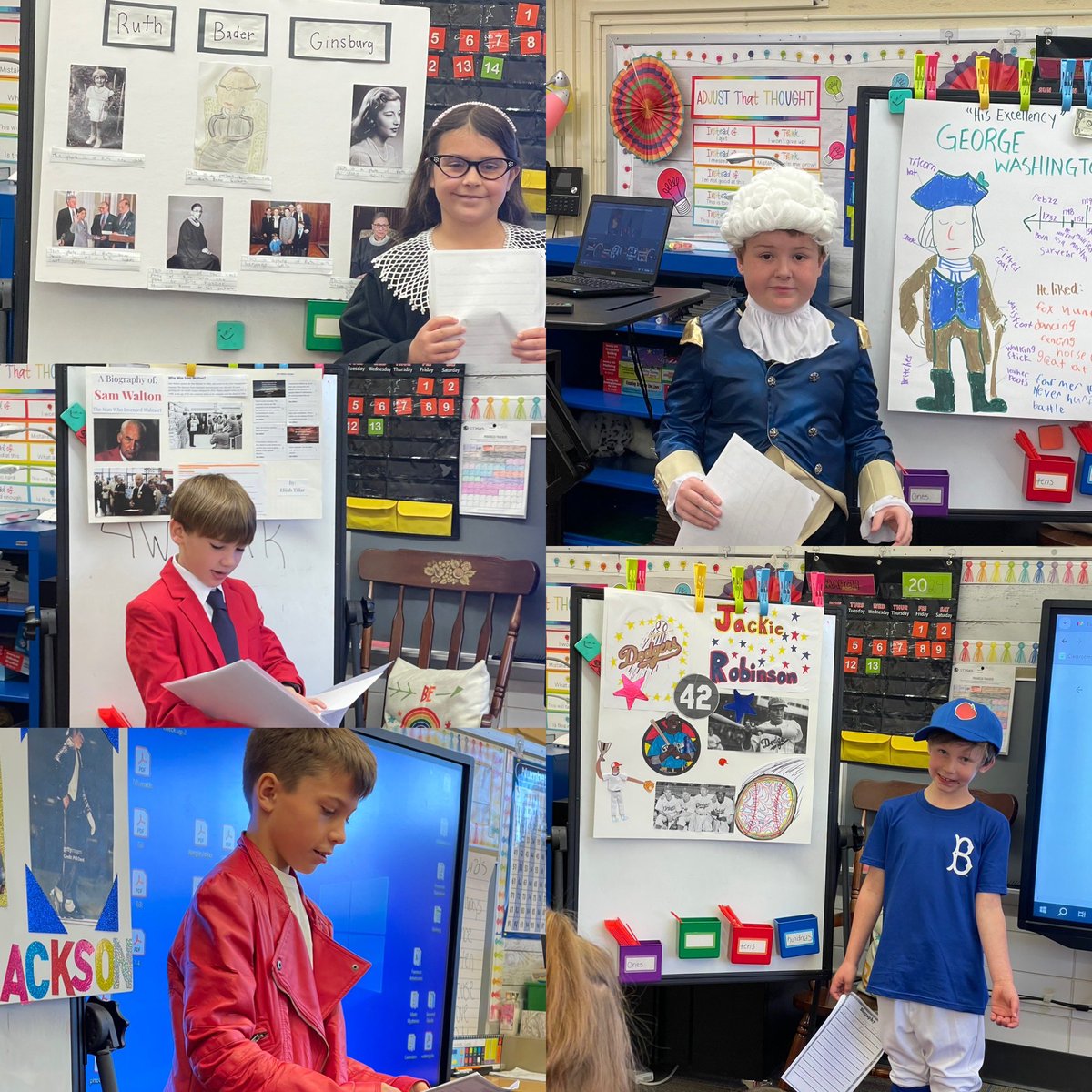 Monica Moriarty (@mrsmoriarty10) on Twitter photo Some very impressive visitors came to second grade at Wilson Hill. RBG, George Washington, Jackie Robinson, Sam Walton and Michael Jackson… just to name a few ;). #itsworthit <a href="/WilsonHillElem/">Wilson Hill Elem</a> Some very impressive visitors came to second grade at Wilson Hill. RBG, George Washington, Jackie Robinson, Sam Walton and Michael Jackson… just to name a few ;). #itsworthit <a href="/WilsonHillElem/">Wilson Hill Elem</a>