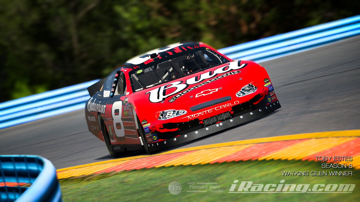 RickJamesTV's tweet image. Estes dominates at Seneca Lake's #WGI!
21 seconds between 1st and 2nd!
Next week, Auto Club!
#iRacing #NASCAR #esports #simracing
