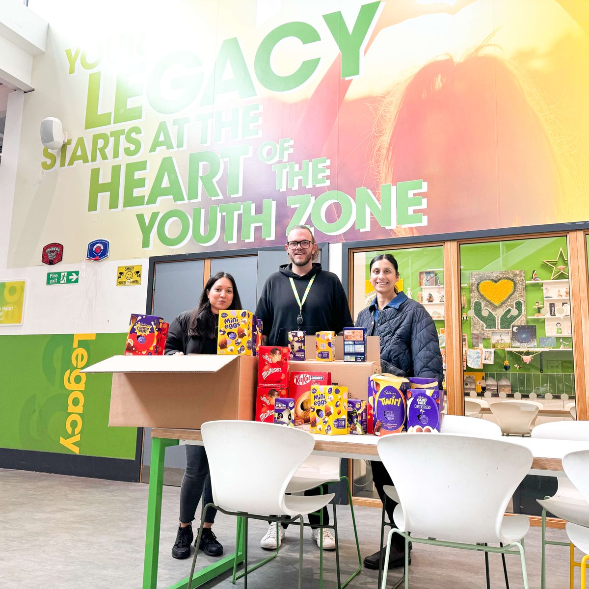 A massive thank you to @HenryRileyC_Ltd for donating an egg-citing batch of Easter Eggs for our young people.  We can't wait to give these out to our young people as we know they will be egg-static! 💚