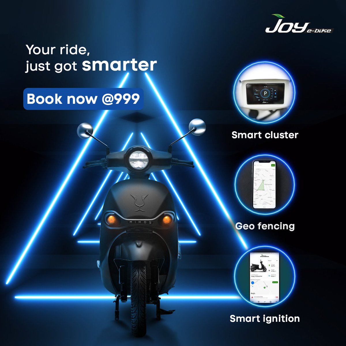 joy_ebike's tweet photo. Smart rides start here. Discover the tech that elevates your journey with Joy e-bike at the lowest price ever.
Book now @999.
Call now- 1800 120 055 500
Offer valid till 31st March 2024.
#Joyebike #BharatKaJoy #BatteryLife #ev #electricvehicles #LongLifeBattery #Mihos #LongRange https://t.co/hEFbhpxEO4