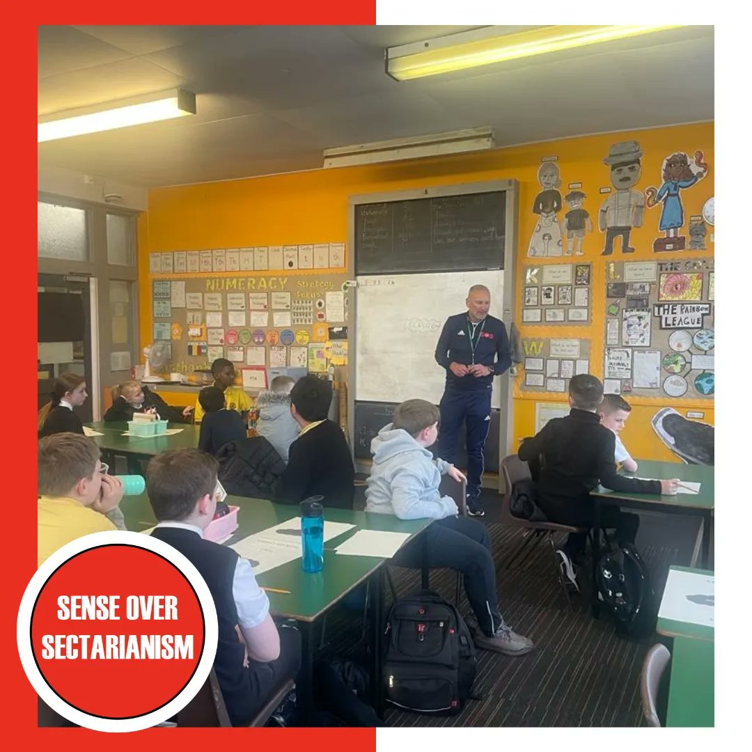 WORKSHOP | This week we had our last workshop with @EastbankPri, the students discussed likes and dislikes of their communities and who is responsible for challenging sectarianism 👏 #tacklingsectarianism