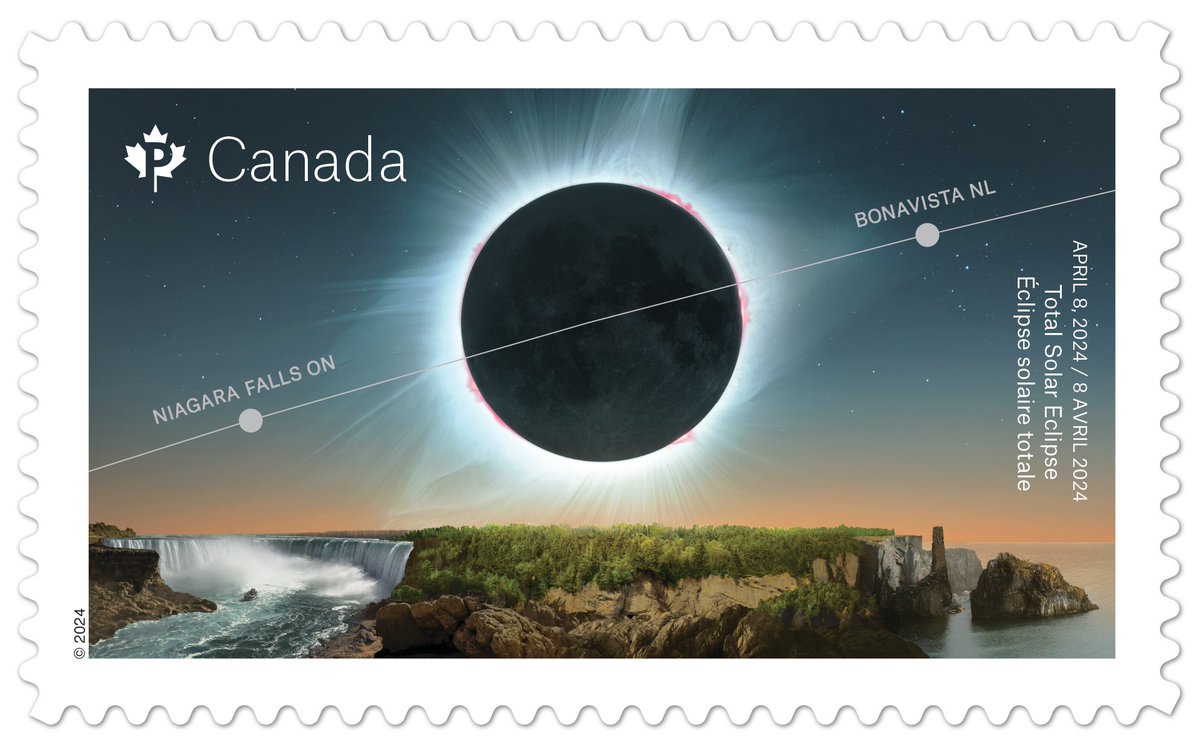 Cmdr_Hadfield's tweet photo. I totally love this new solar eclipse stamp. 

@canadapostcorp / @postescanada https://t.co/S0zndETGlX