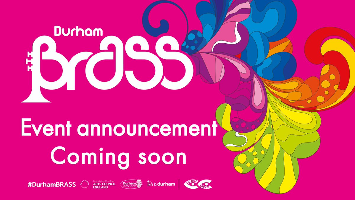 🔜 Opening night event announcement 🎺 📅 Wednesday 20 March, 9am #DurhamBRASS