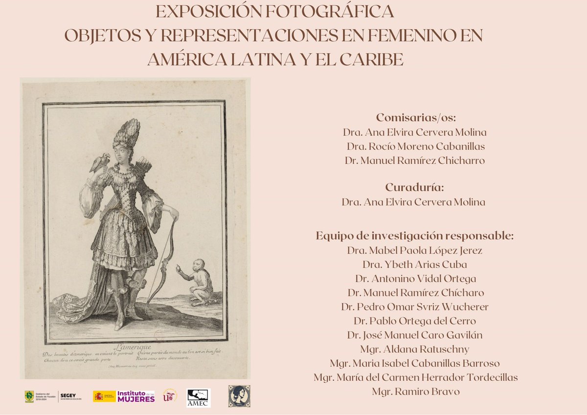 GI GRIHAL UNIR (@grihal_unir) on Twitter photo 📢📢Nuestro compañero <a href="/ChicharroMR/">Manuel Ramírez Chicharro</a> forma parte, como comisario e investigador, de la exposición fotográfica: "Objetos y representaciones en femenino en América Latina y el Caribe" ¡Enhorabuena!
<a href="/InstMujeres/">Instituto de las Mujeres</a> <a href="/educacionyuc/">Secretaría de Educación SEGEY</a> <a href="/unisevilla/">Universidad de Sevilla</a> <a href="/UNIRuniversidad/">Universidad Internacional de La Rioja (UNIR)</a> 📢📢Nuestro compañero <a href="/ChicharroMR/">Manuel Ramírez Chicharro</a> forma parte, como comisario e investigador, de la exposición fotográfica: "Objetos y representaciones en femenino en América Latina y el Caribe" ¡Enhorabuena!
<a href="/InstMujeres/">Instituto de las Mujeres</a> <a href="/educacionyuc/">Secretaría de Educación SEGEY</a> <a href="/unisevilla/">Universidad de Sevilla</a> <a href="/UNIRuniversidad/">Universidad Internacional de La Rioja (UNIR)</a>