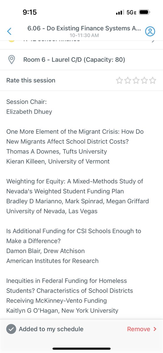 Morning #AEFP2024! Would love to see you at this 10am session where I’ll be presenting some national analyses of federal funding for student experiencing homelessness (McKinney Vento funding for those in the know!).