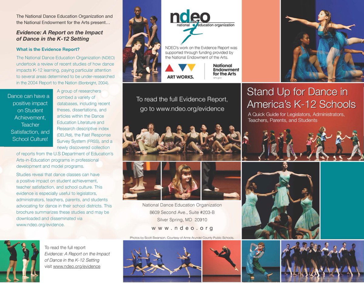 Check out the National Dance Education Organization’s Evidence report on the impact of Dance in the K-12 Setting! Dance Resources in GaDOE Inspire: inspire.gadoe.org/.../Fine%20Art… #ArtsedGA @georgiadeptofed