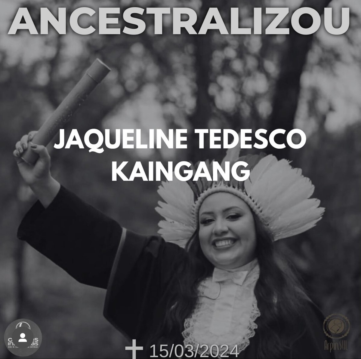 nidewana's tweet photo. JUSTIÇA POR JAQUELINE KAINGANG https://t.co/kPBGYvrtmk