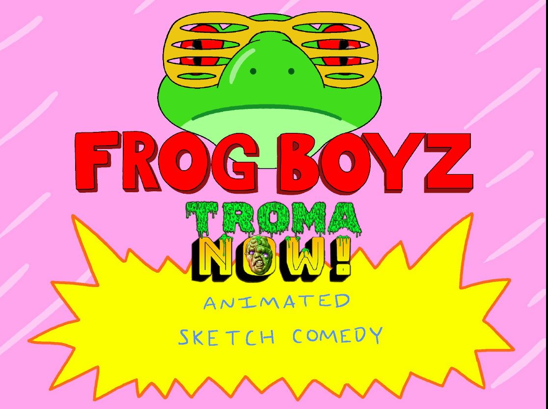FROG BOYZ an animated sketch is now live on Troma Now! <a href="/Troma_Team/">ᴛʀᴏᴍᴀ ᴇɴᴛᴇʀᴛᴀɪɴᴍᴇɴᴛ</a> 

frogboyz.com/single-post/fr…