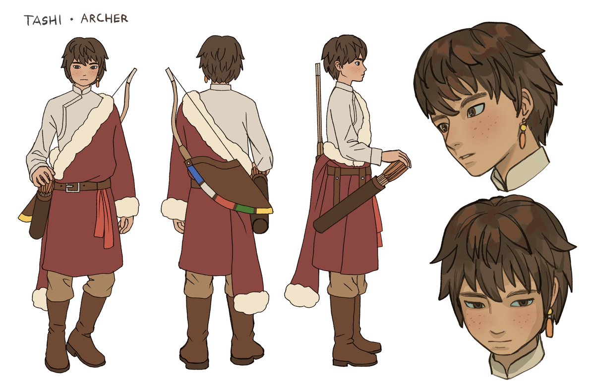 「Horseback archer (based off Tibetan clot」|₉ ⁹のイラスト