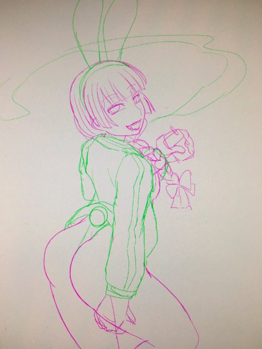 自分用に描いてる きくり姉さん。
いい感じだぞ〜😍 