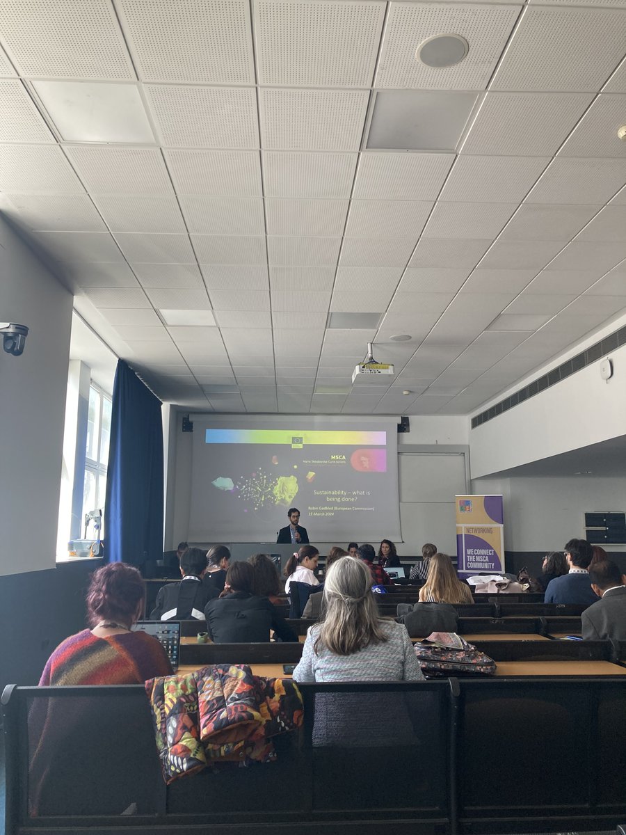 Marie Curie Alumni Association (MCAA) (@mariecurie_alum) on Twitter photo Sustainability – what is being done? Parallel session starting now in Aula 11!
Moderated by our Vice-Chair <a href="/alexdubini/">Alexandra Dubini</a>, the session is joined by <a href="/RGadbled/">Robin Gadbled</a> from <a href="/EU_Commission/">European Commission</a> & <a href="/MartaPrezLlore1/">Marta Pérez Lloret</a> from <a href="/SpainPortugalMC/">Spain-Portugal Marie Curie Alumni</a>.
#MCAAConf2024 Sustainability – what is being done? Parallel session starting now in Aula 11!
Moderated by our Vice-Chair <a href="/alexdubini/">Alexandra Dubini</a>, the session is joined by <a href="/RGadbled/">Robin Gadbled</a> from <a href="/EU_Commission/">European Commission</a> & <a href="/MartaPrezLlore1/">Marta Pérez Lloret</a> from <a href="/SpainPortugalMC/">Spain-Portugal Marie Curie Alumni</a>.
#MCAAConf2024