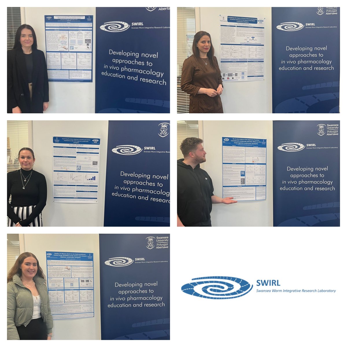 Swansea Worm Integrative Research Laboratory (@swirlswanseauni) on Twitter photo Well done to our undergraduate project students who, earlier this week, presented their project findings to date as part of their final year projects within @SwanseaMedicine, <a href="/SwanseaUni/">Swansea University</a> and produced highly professional posters to show off their work! Well done to our undergraduate project students who, earlier this week, presented their project findings to date as part of their final year projects within @SwanseaMedicine, <a href="/SwanseaUni/">Swansea University</a> and produced highly professional posters to show off their work!