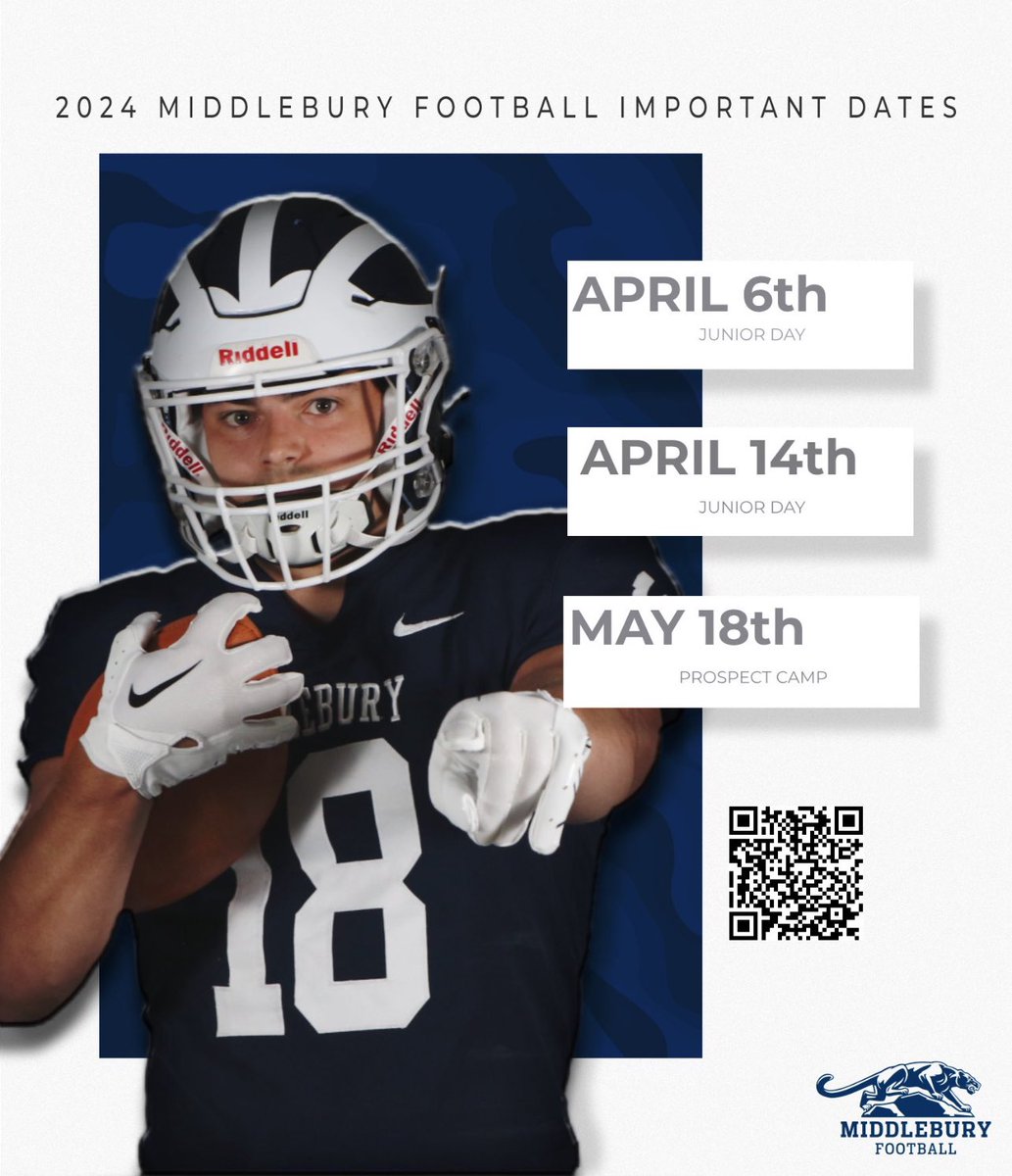 Mark your calendars‼️ Make sure to reach out to your recruiting coach to sign up for our Jr days. Less than 2 months until prospect camp, don’t miss a chance to camp with the champ💍 #1-0