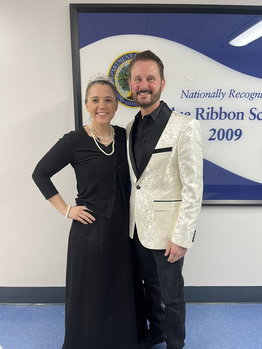 Spring spirit week started today! Our first graders picked fancy day for Windsor today!