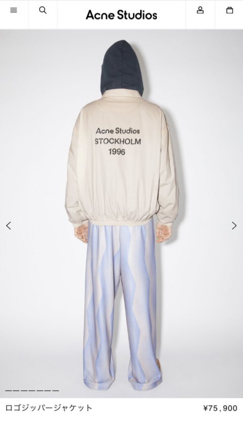 Eve花嵐衣装 OUTER: Acne studios ロゴジッパージャケット PANTS