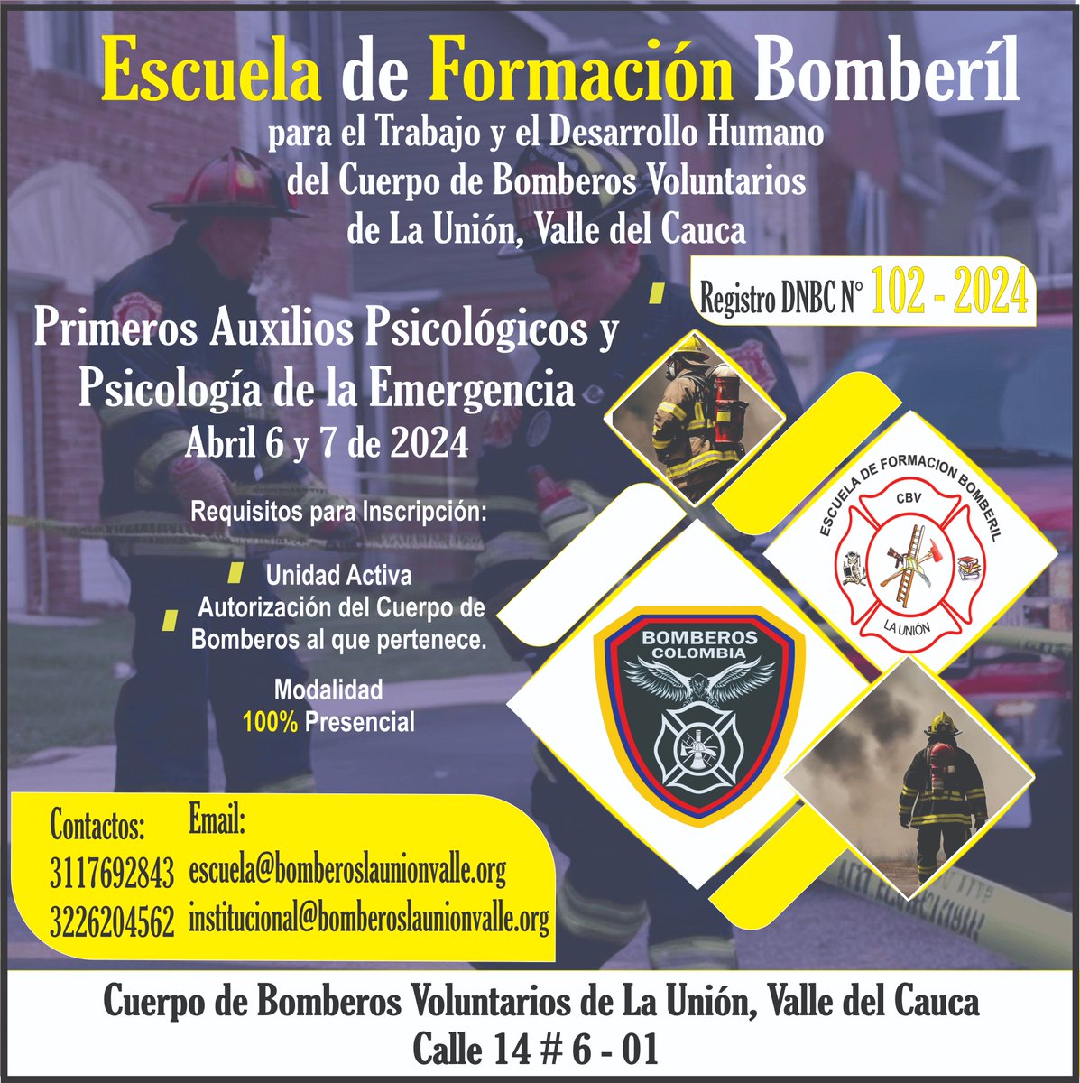 cbvlaunionv's tweet photo. Convocatoria abierta para los Bomberos de Colombia 🚨 https://t.co/SMckAtppTG