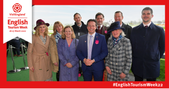 All eyes are focussed on Cheltenham & its famous racecourse today, with the centenary of the Gold cup. Today is also the start of @VisitEnglandBiz #EnglishTourismWeek24 & we remember when Visit Cheltenham team hosted the tourism minister in 2022.