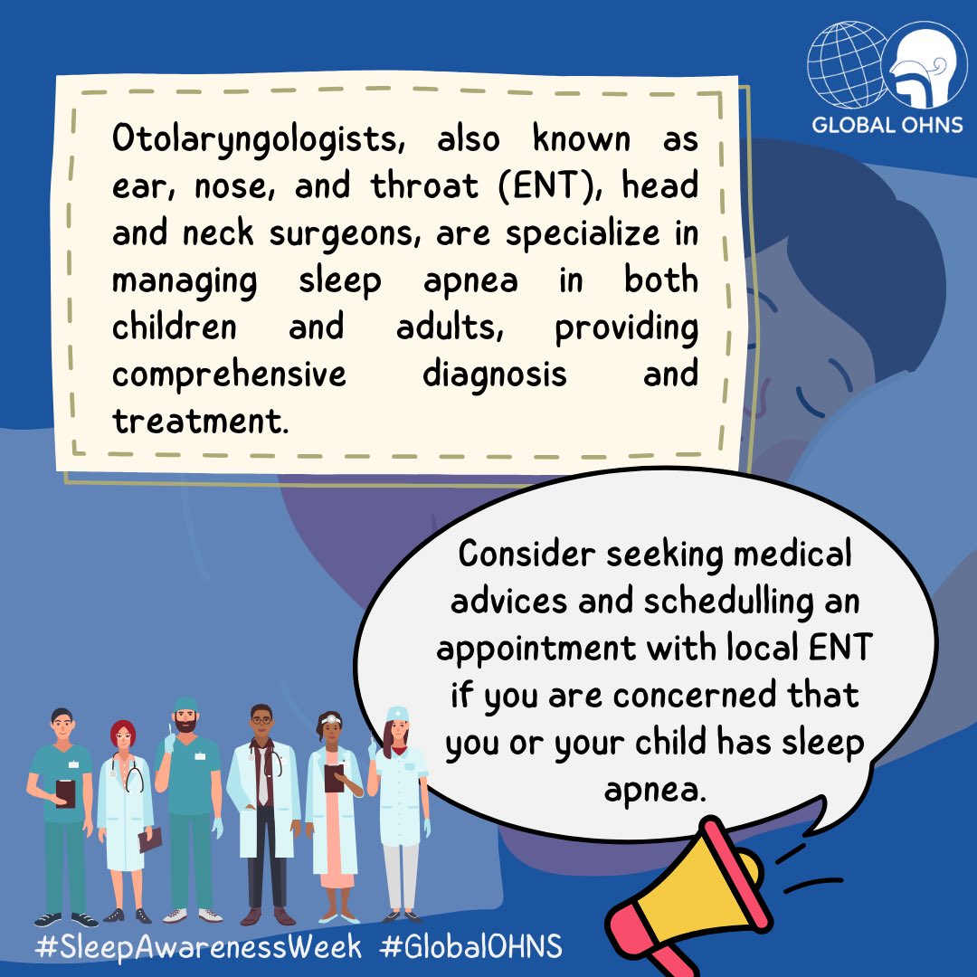 Discover how snoring and Obstructive Sleep Apnea (OSA) affect your life. 💫Don't let sleep apnea hold you back – seek advice from an ENT specialist for a healthier, rejuvenated you. 👩🏻‍⚕️👨🏻‍⚕️ #SleepAwarenessWeek #Snoring #ObstructiveSleepApnea #OSA #BetterSleep #GlobalOHNS