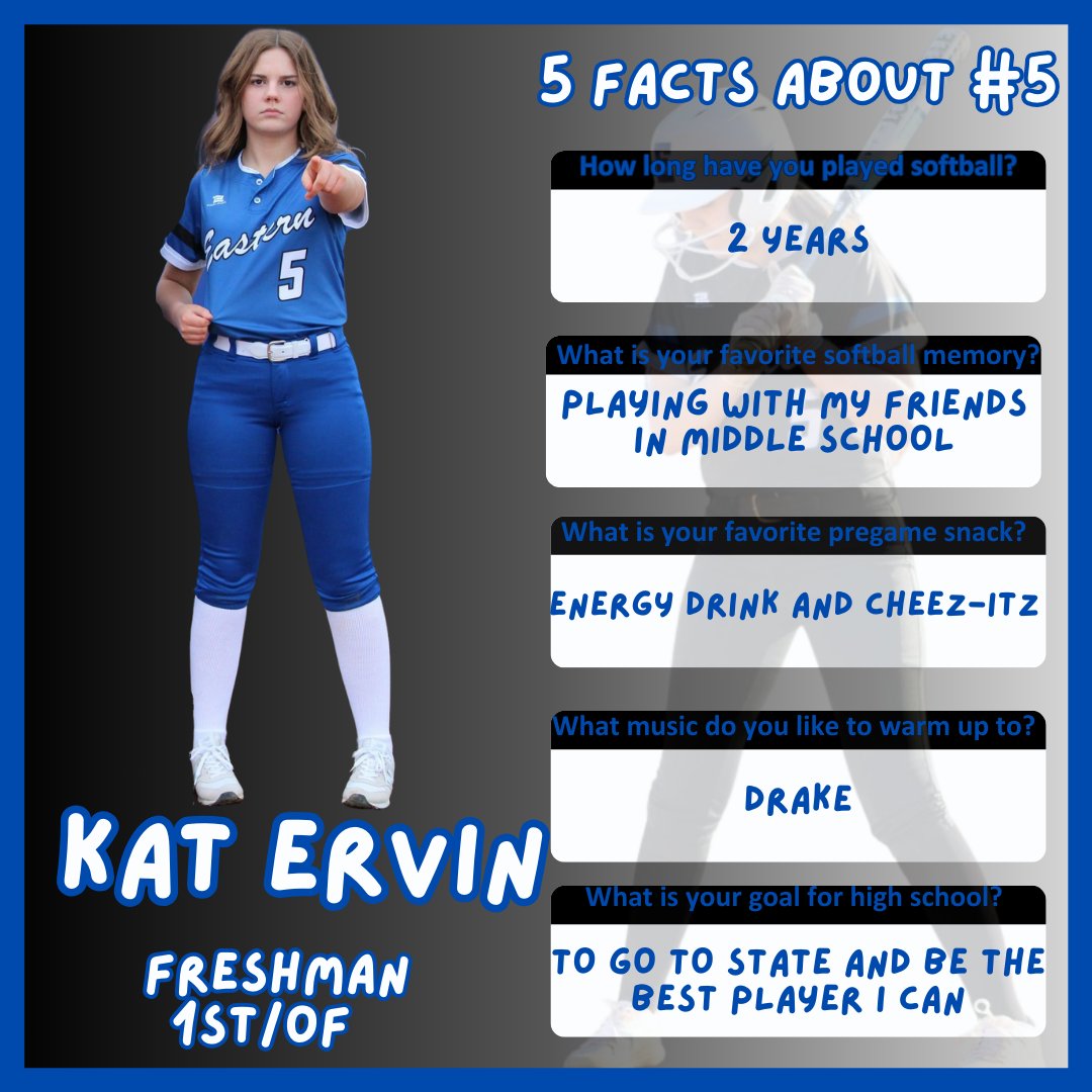 EHSKYSoftball's tweet photo. #FeaturedPlayerFriday
#EHSSoftball #FlyEastern https://t.co/7y6iu0rPxL