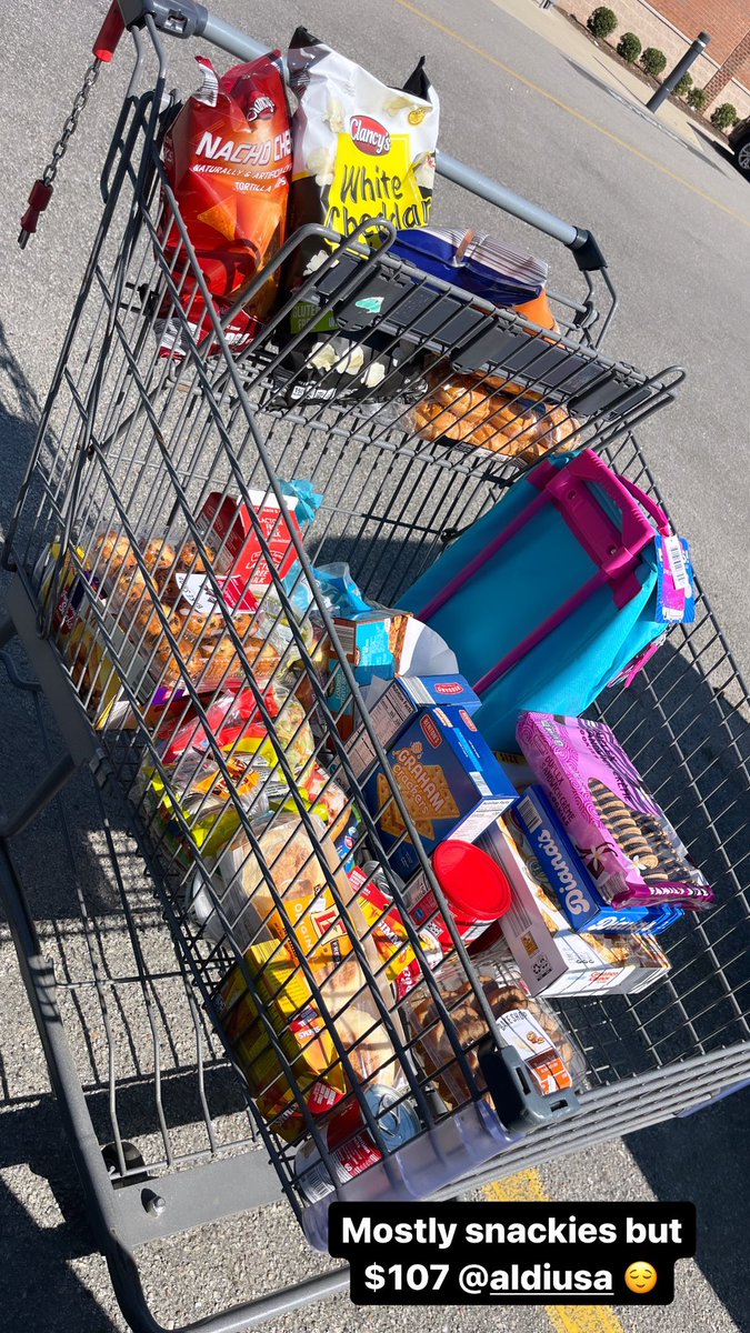 certifiedbrattt's tweet image. Mostly #dyefree snackies but $107 @AldiUSA 😌