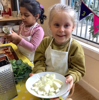 StCNurseryClass's tweet photo. We've been cooking up a storm this week - empanadas, pizzas, banana bread and even our own homemade hummus. everything tasted delicious! #essentialexperiences #Cooking #fun https://t.co/09eoURahid