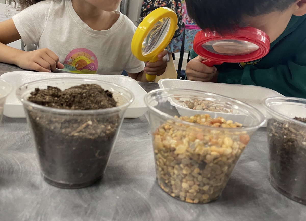 Investigating soil and rock properties #geologist #firstgrade #science