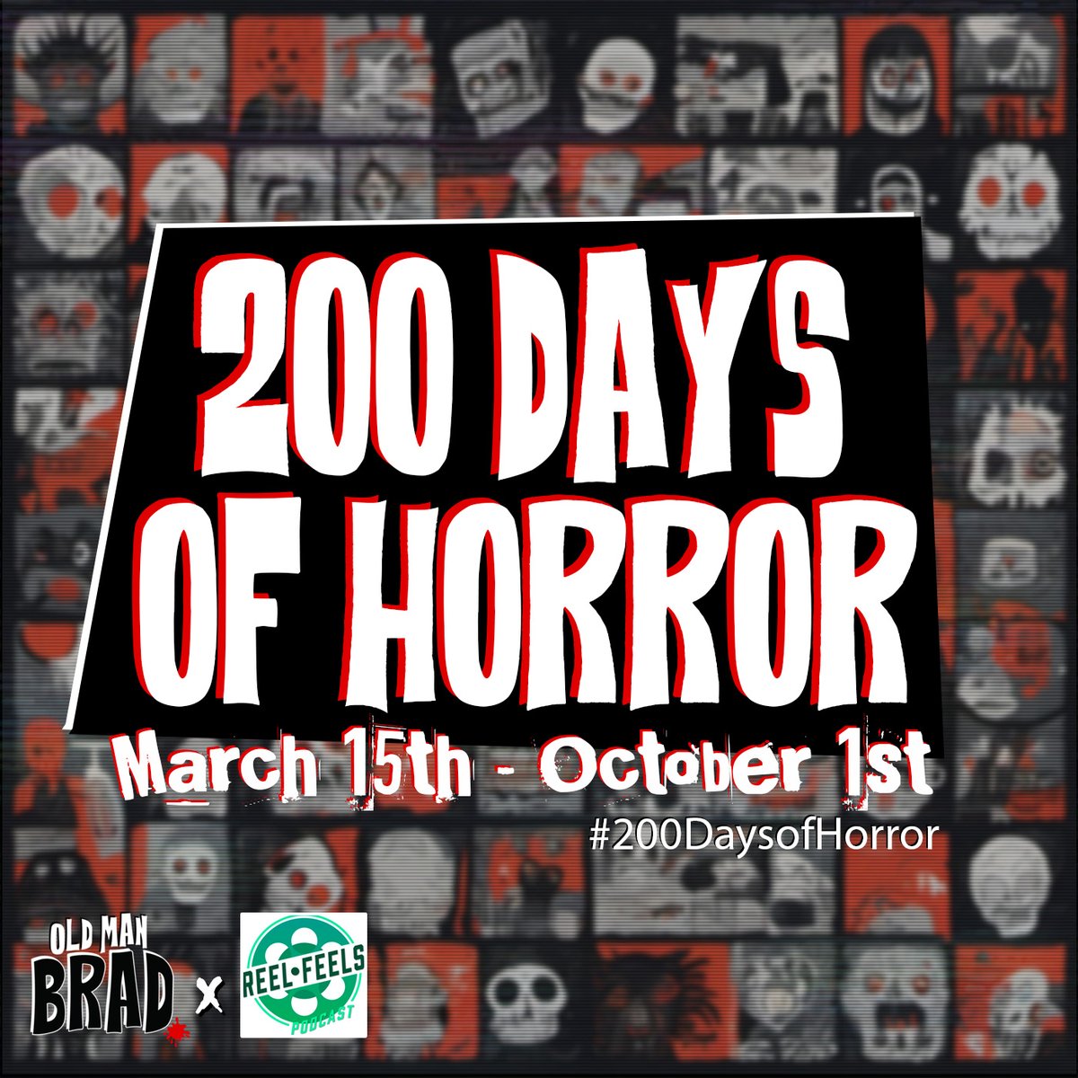 TombofTerrors's tweet photo. Today we start #200DaysofHorror. From now until October 1st show us what #horror movies you are watching. Whether you only watch 1 or 200 we can't wait to see what's on your #watchlist! #HorrorCommunity #HorrorMovies #watchwithus https://t.co/qcy6LTXMfX