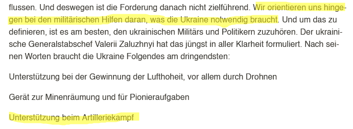 Im November schreiben: Besser Artilleriemunition liefern als Taurus. Im Winter viel zu wenig Artilleriemunition liefern, so dass Russland Awdijiwka erobern kann. Im März schreiben: Besser Artilleriemunition liefern als Taurus. Srsly, @DrJoeWeingarten?