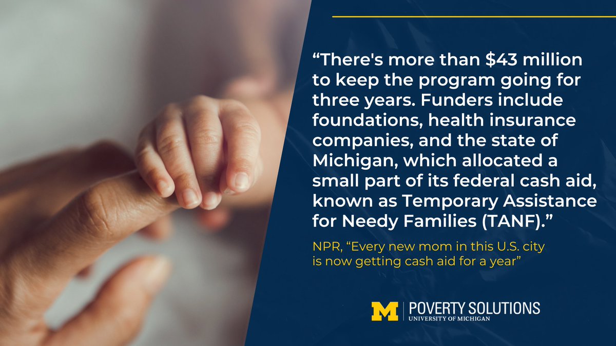 A pediatrician in Flint is tackling poverty by launching RX Kids, which provides every new mother with $7,500 in cash aid over a year. This move is the first of its kind and aims to reduce the high rates of child poverty in the US. myumi.ch/M69E3 @UMichPoverty