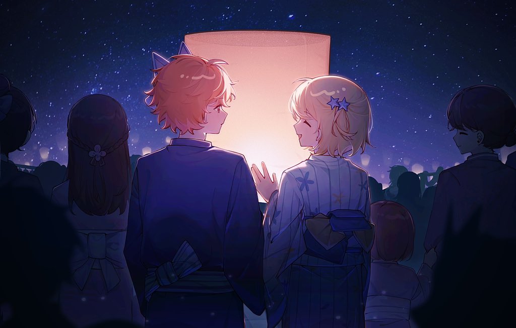 去年の七夕の時描いてきました！
ひなやちです💓
浴衣の部分何が間違いたらすみません🙇
#ひなやち #日向翔陽 #谷地仁花 #ハイキュー #排球少年