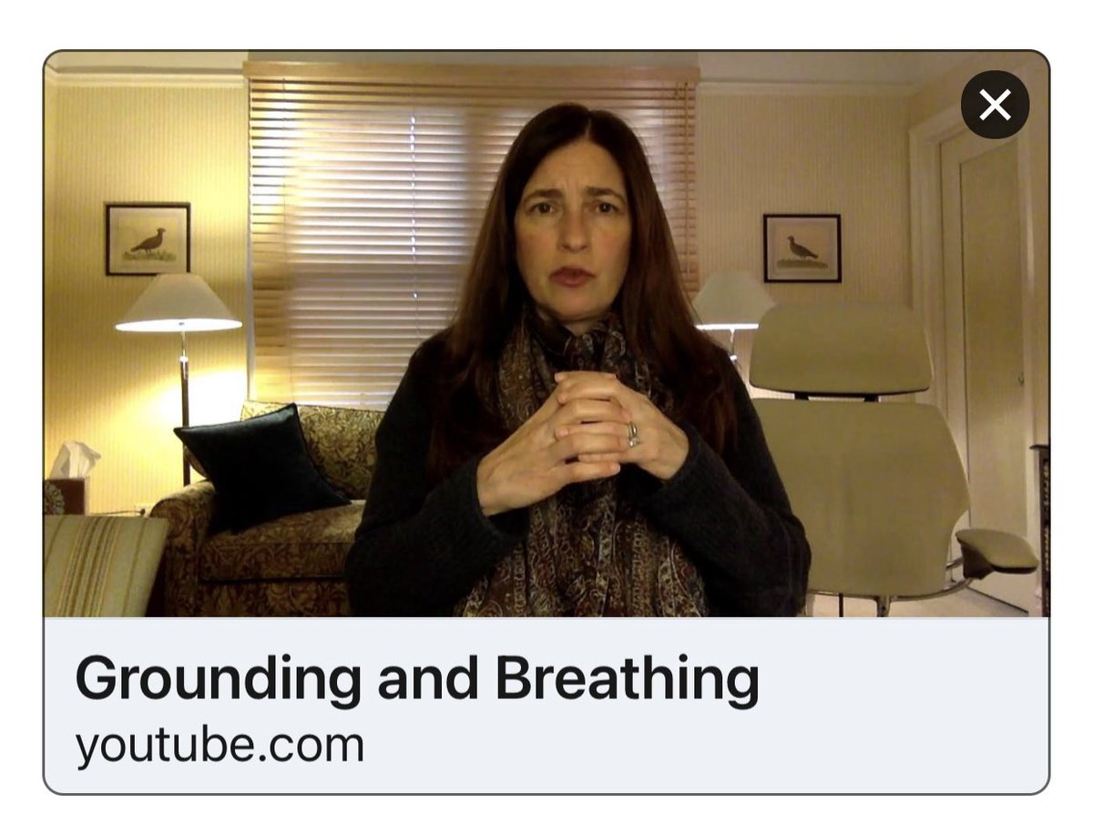 HilaryJHendel's tweet image. I teach all my patients this technique for two big reasons: 1) to calm anxiety &amp;amp; 2) to get through a full wave of a core emotion. Learn with me in “Grounding and Breathing” or visit hilaryjacobshendel.com for free resources:
#emotions #thechangetriangle 
youtu.be/V6QuYwEBtm0?si…