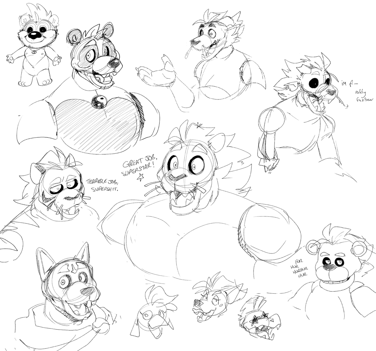 stream sketches from the past few days i've had a lot of sol brainrot lately,,