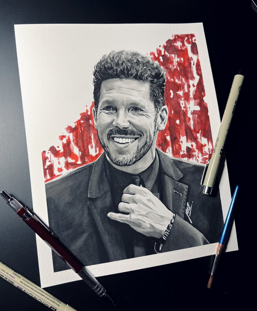 Diego Pablo Simeone ❤️🤍

Dibujo en acuarela del Cholo en una semana muuy especial! 

LEYENDA <a href="/Simeone/">Diego Pablo Simeone</a>