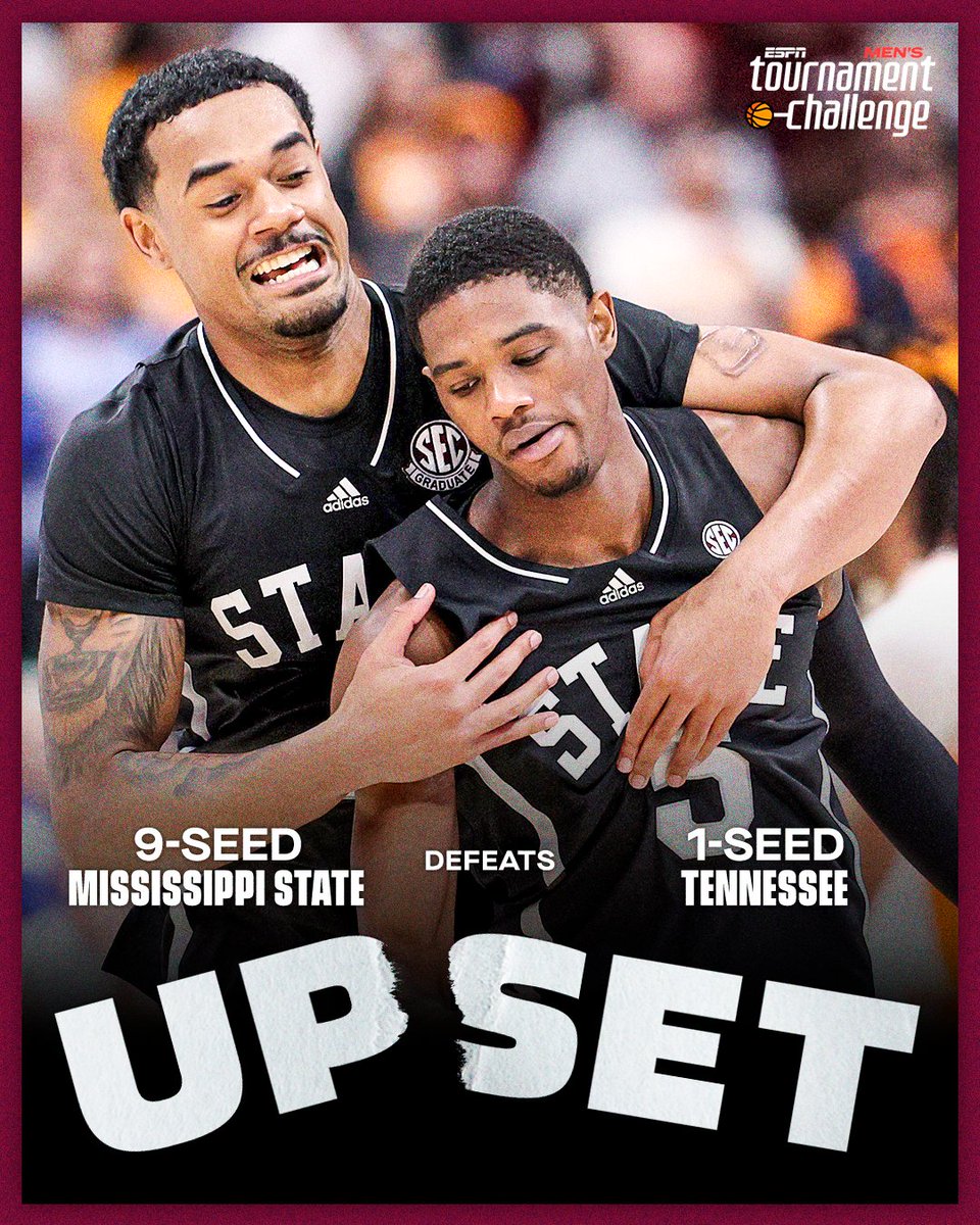 MISSISSIPPI STATE TAKES DOWN TOP-SEED TENNESSEE IN THE SEC TOURNEY 😱