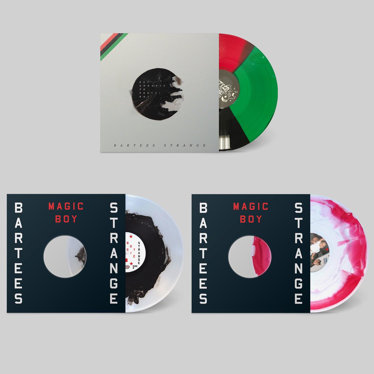 Earlier this week we announced this freshly pressed vinyl by Bartees Strange. Nab them quick because we're running out of stock on the tri-color variant. Your best bet is his website —> store.barteesstrange.com Some other options at ffm.to/boybarteees 🤘🏾🚀🤘🏾