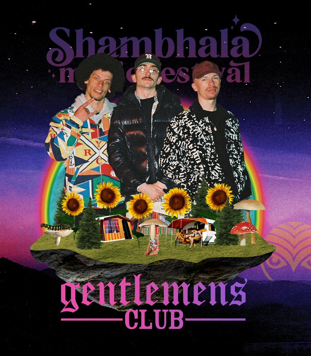 ARTIST ANNOUNCEMENT ⚡️ We’re keeping the good vibes going with UK trio @gentlemensclub joining our epic #Shambhala2024 lineup 🎉 Known for their groundbreaking style and genre-blurring sets, their expansive sound explores every shade of bass 🖤 Let's welcome @gentlemensclub 🎉