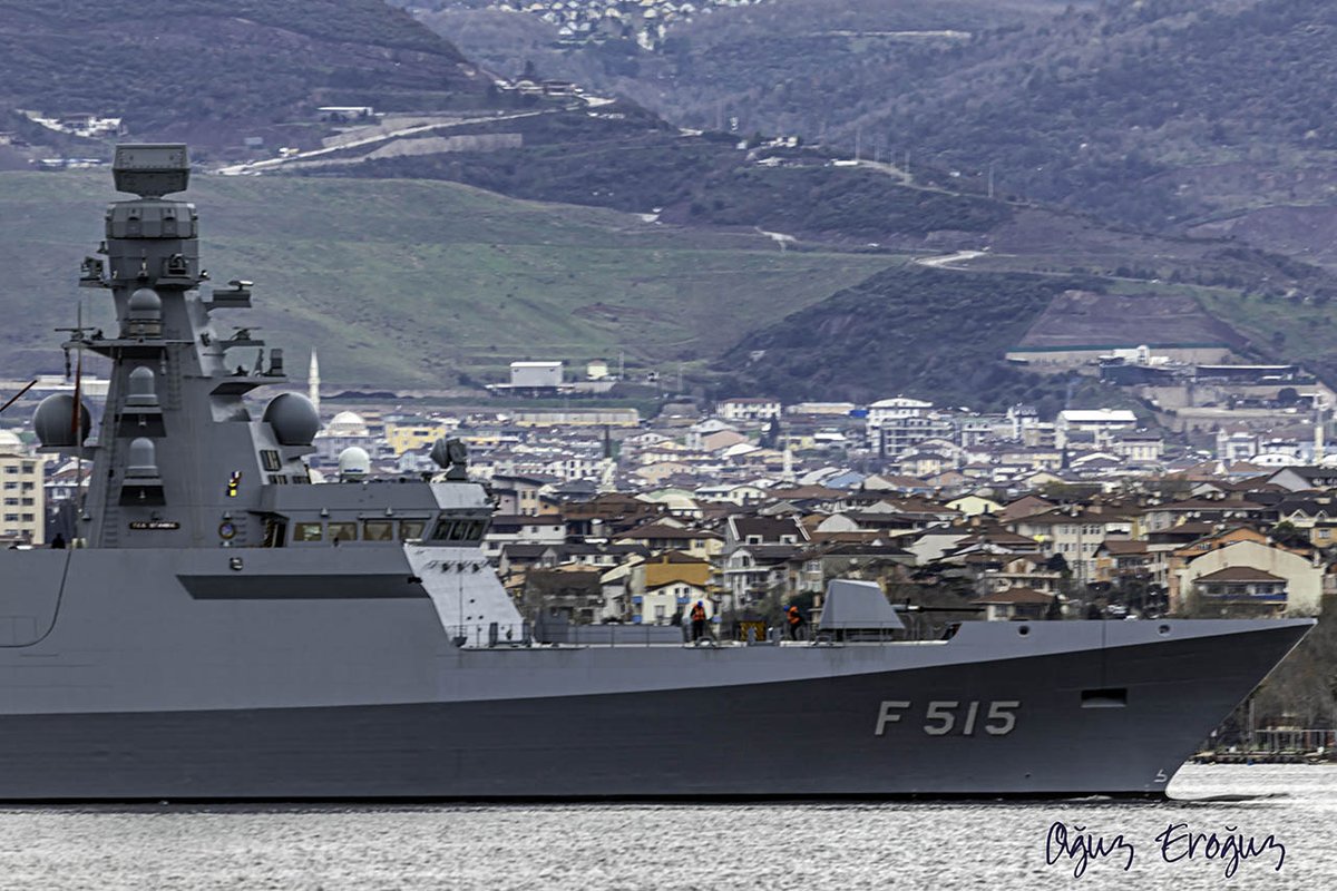 OguzEroguz1's tweet image. #TurkishNavy&apos;s #İClass frigate #TCGİstanbul #F515, which successfully test-fired the MK41 equivalent #MİDLAS (National Vertical Launcher System) prod. by @roketsan &amp;amp; HİSAR-D RF air defence missile developed by @roketsan  &amp;amp; @aselsan  in the Black Sea, returned to Gölcük Base.