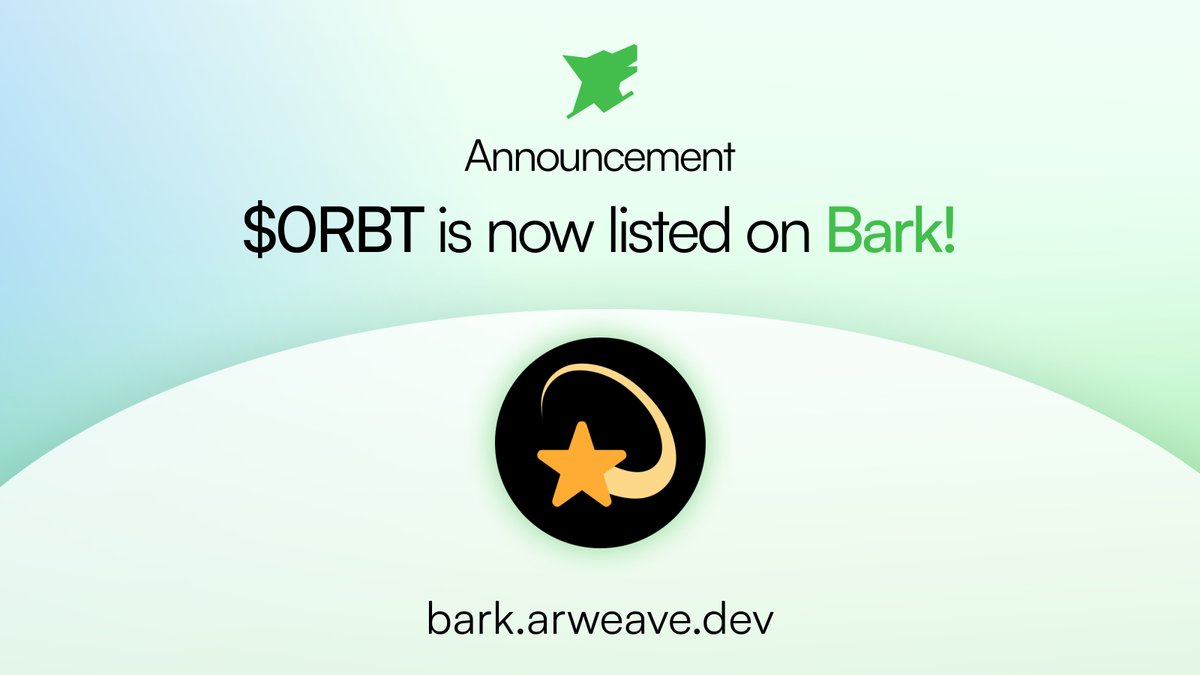 One by one... 0RBT live now on Bark!