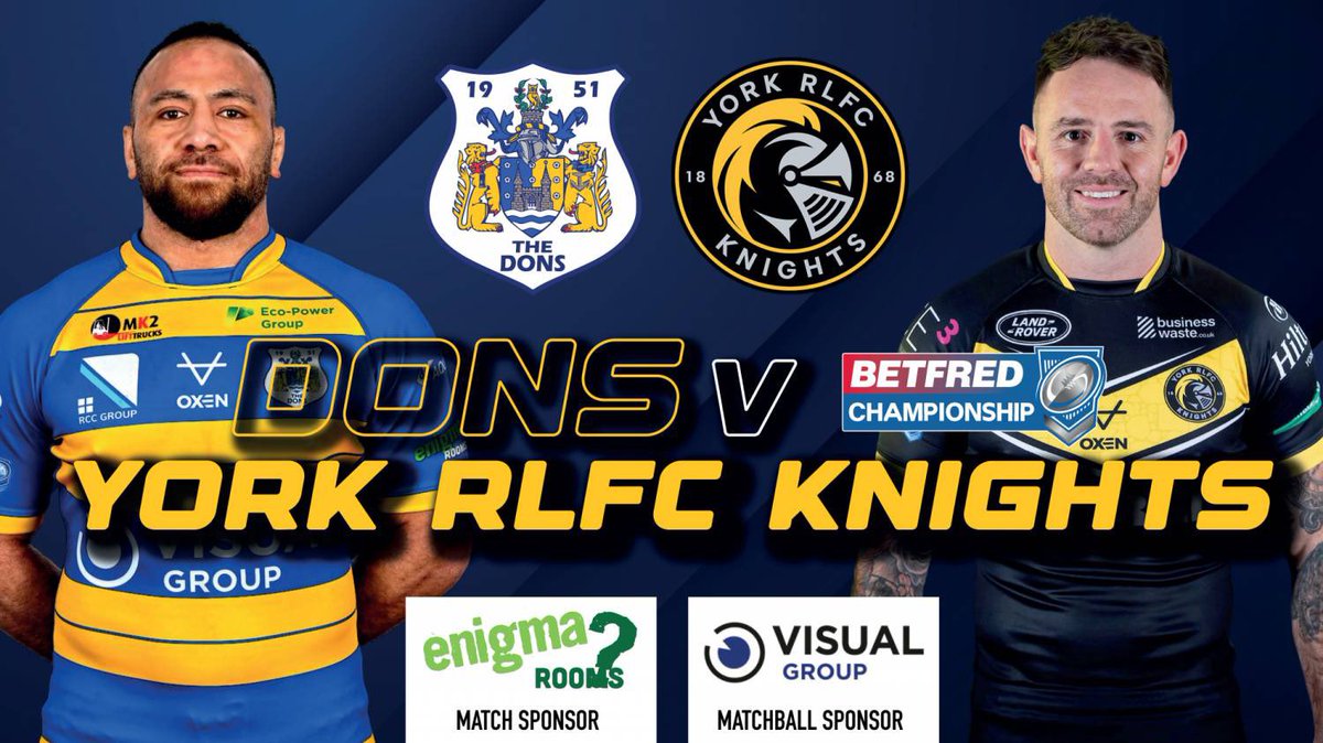 Phil Seymour (@announcerphil) on Twitter photo Sunday will seem very strange for me! Filling in on the mic for <a href="/Doncaster_RLFC/">Doncaster RLFC</a> as they entertain <a href="/YorkRLFC/">York RLFC Knights</a> 🏉 #RugbyLeague Sunday will seem very strange for me! Filling in on the mic for <a href="/Doncaster_RLFC/">Doncaster RLFC</a> as they entertain <a href="/YorkRLFC/">York RLFC Knights</a> 🏉 #RugbyLeague
