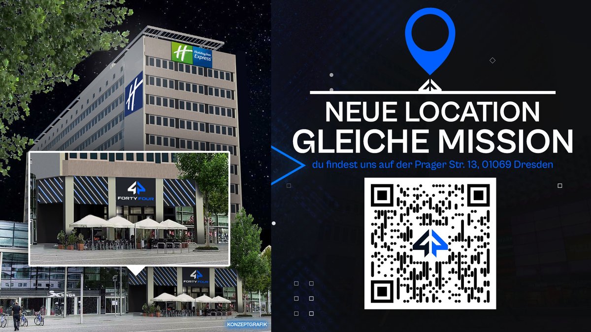 Willkommen im Herzstück der Dresdner Gaming-Welt! 💙 Unser neuer Standort: DIE PRAGER STRASSE! 😍 Das #FORTYFOUR wird der ultimative Hotspot für Gamer und E-Sport-Enthusiasten: Direkt im pulsierenden Zentrum der Stadt gelegen.🚀🎮 #FORTYFOUR #MORETHANGAMING #Dresden #Gaming