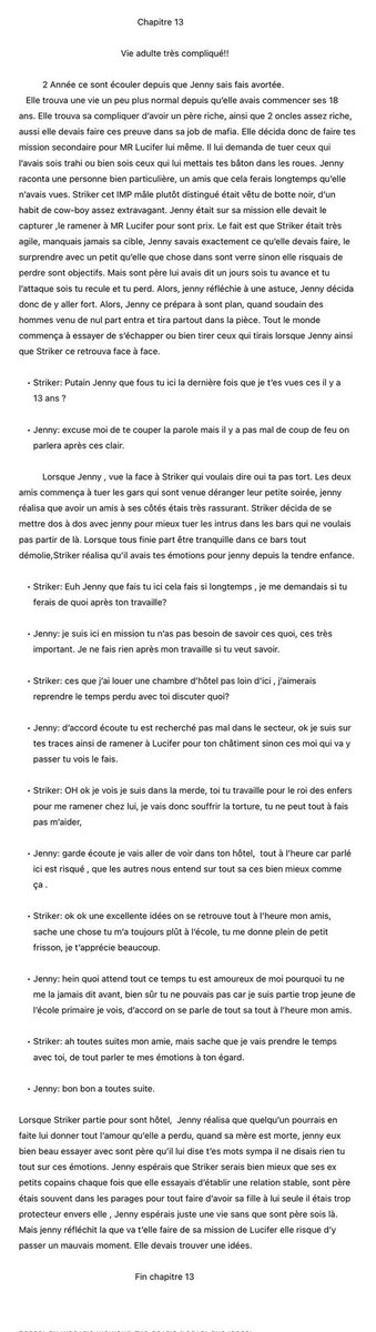 #HelluvaBossOC, #hôtelhazbin,#helluvaboss, chapitre 13 finie Bonne lecture